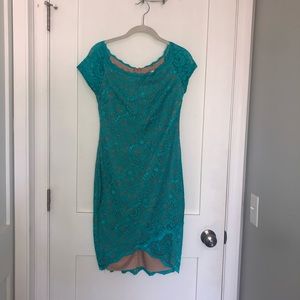 Bisou Bisou Teal Bodycon Dress